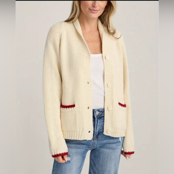 Lobster Design Cream Sweater-nwot - Picture 2 of 4